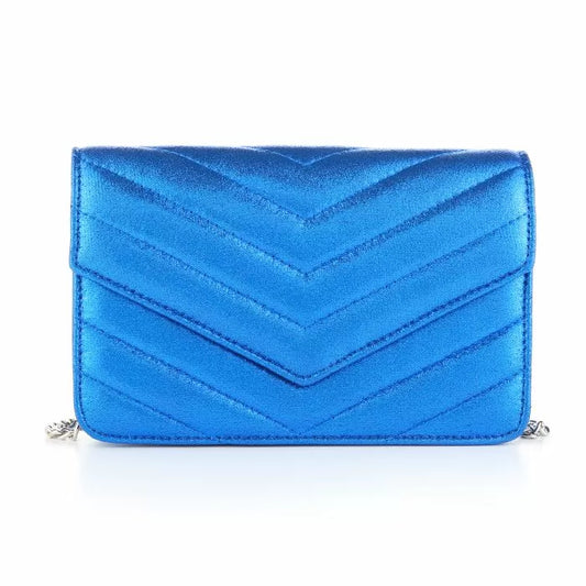 Blue party clutch