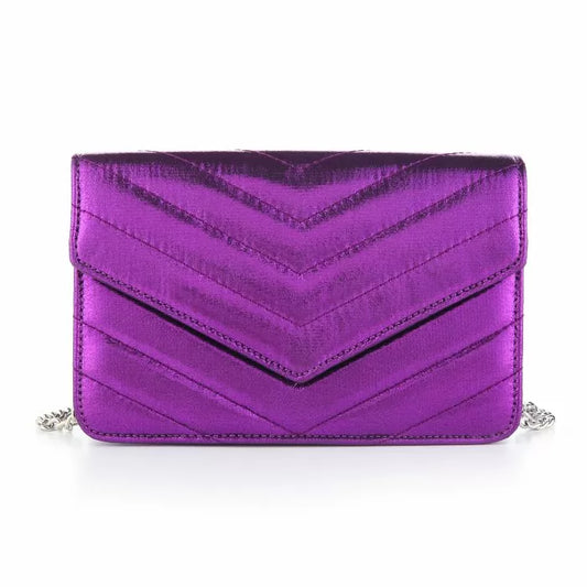 Purple party clutch